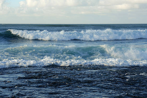 The Crashing Waves of Hawaii stock photo