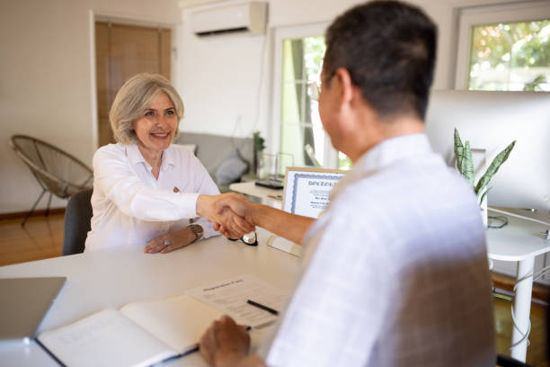istock Woman on job interview 1746679724