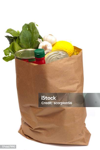 Foto de De Compras e mais fotos de stock de Bolsa - Objeto manufaturado - Bolsa - Objeto manufaturado, Comida, Comida e bebida