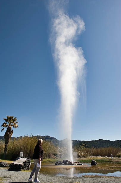 istock Woman at California Geyser 174668016