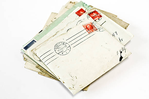 istock Vintage Scandinavian letters with stamps. 174668257