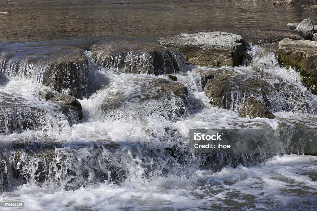 River und Kleiner Wasserfall - Lizenzfrei Bach Stock-Foto