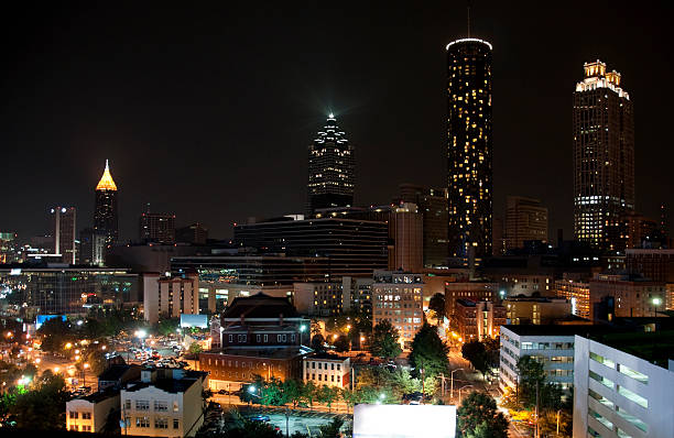 istock Atlanta skyline at night (Georgia, USA) 174668393