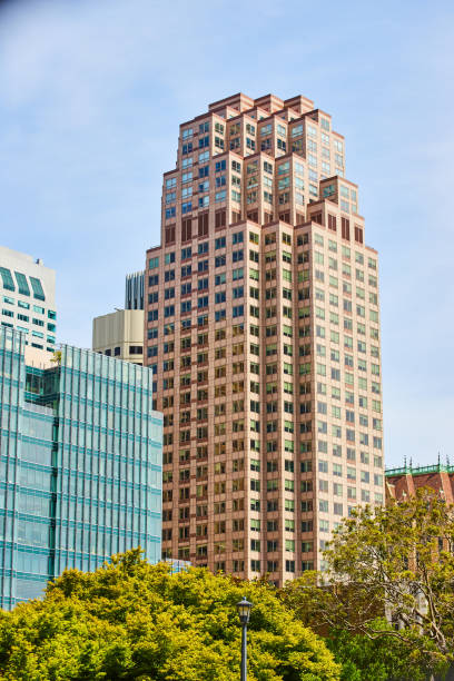 istock Bush Street skyscraper tower with smaller buildings rising around it 1746684184