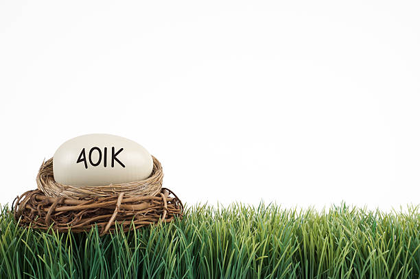 401k nest background stock photo