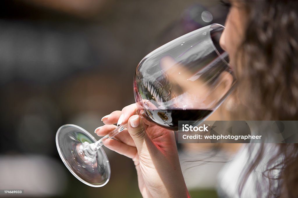 Drinking wine - Royalty-free Wijn proeven Stockfoto