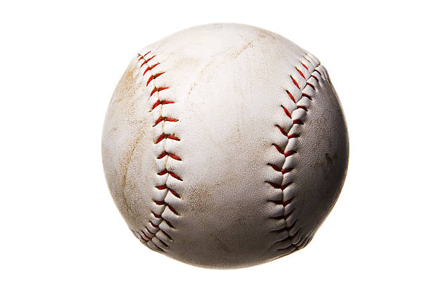istock Used softball against white background 174669516