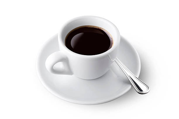 tass'à café - coffee hot drink cup teaspoon photos et images de collection