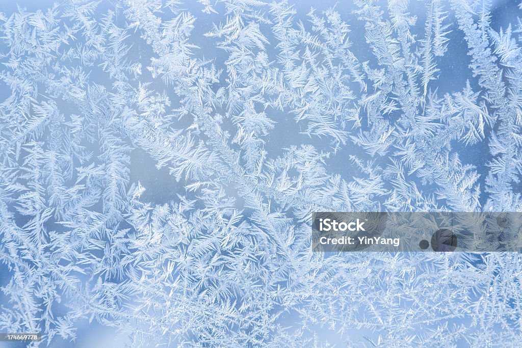 Frost ghiaccio inverno motivo di Texture sfondo Close-up Macro - Foto stock royalty-free di Acqua