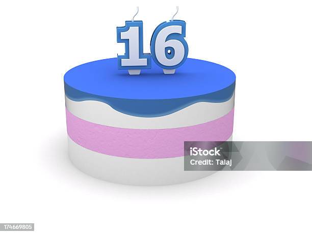 Birthday Cake Stock Photo - Download Image Now - Cake, Three Dimensional, Birthday