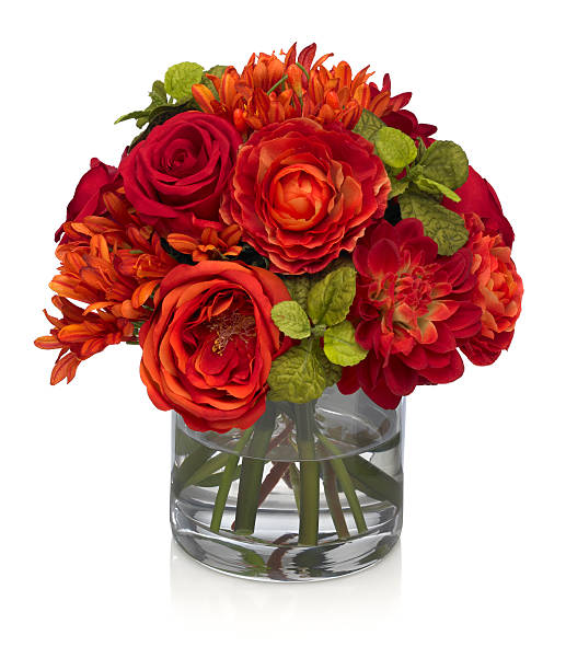 istock Ranunculus and Agapanthus Bouquet on white background 174670318