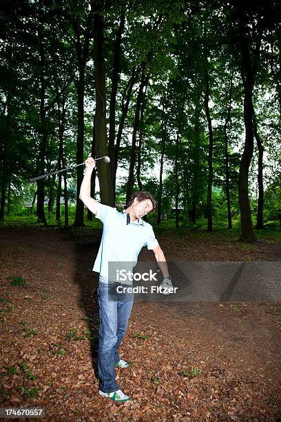 Young Man Playing Golf Stock Photo - Download Image Now - 30-39 Years, Adult, Adults Only