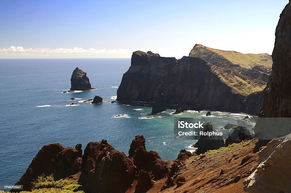 San Lorenzo est de Rock Coast Madeira - Photo de Abrupt libre de droits