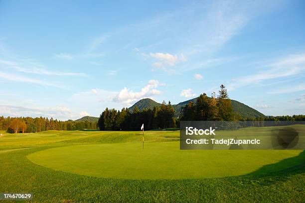 Verde Golf - Fotografie stock e altre immagini di Bandierina da golf - Bandierina da golf, Bosco, Campo da golf