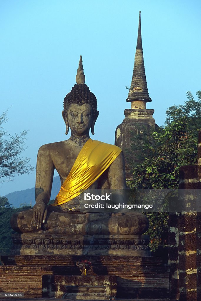 wat mahathat sunrise Parque Histórico de sukhothai Tailândia - Royalty-free Ao Ar Livre Foto de stock