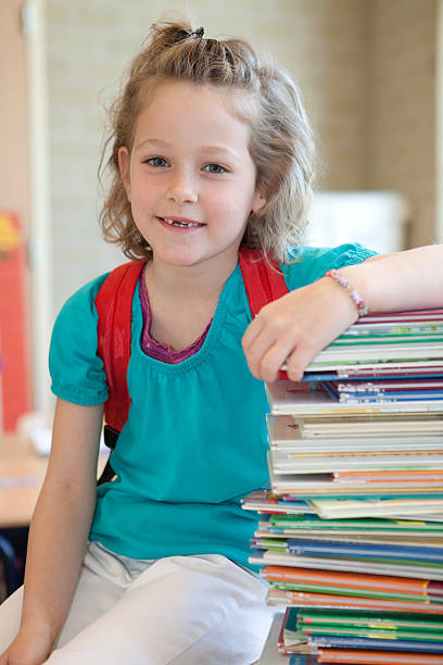 istock Young female child resting 174671035