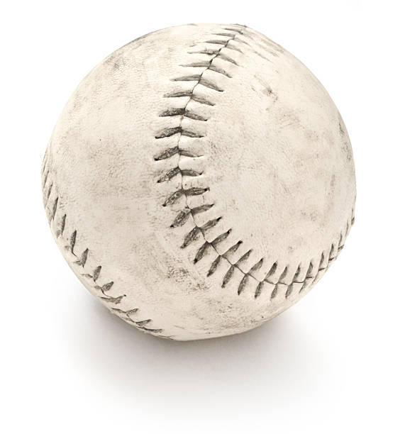 stary softball - baseball baseballs isolated dirty zdjęcia i obrazy z banku zdjęć