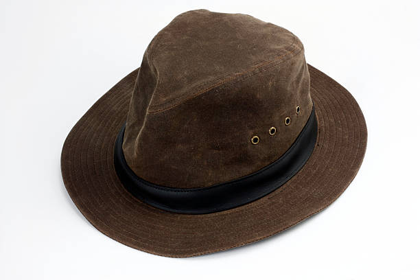 istock Oilcloth Fedora Isolated on white 174671428