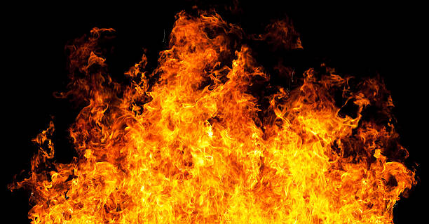 fogo chamas - fireball fire isolated cut out imagens e fotografias de stock