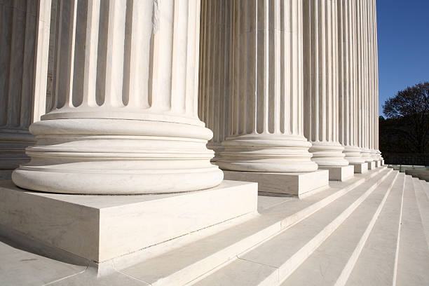 컬럼 및 대법원 - federal building column government law 뉴스 사진 이미지