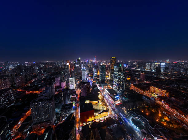 istock Aerial view of Shanghai at night 1746723829