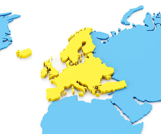 istock Accurate 3d map of europe 174673599