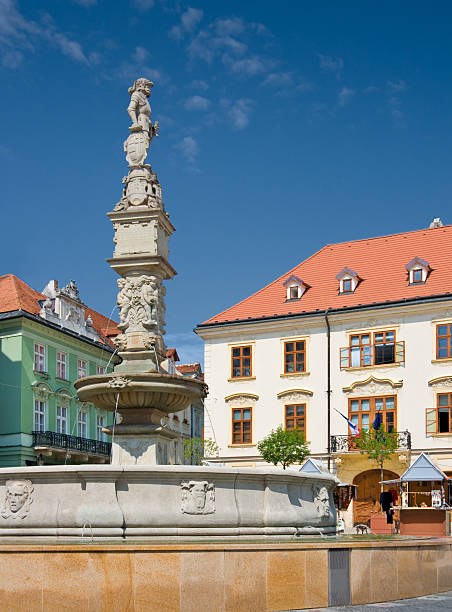 istock Roland Fountain at Main Square Bratislava, Slovakia 174673813