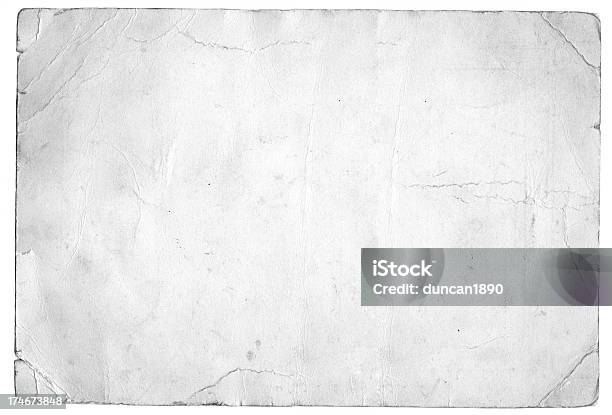 Grunge White Paper Stock Photo - Download Image Now - Paper, Textured Effect, Textured