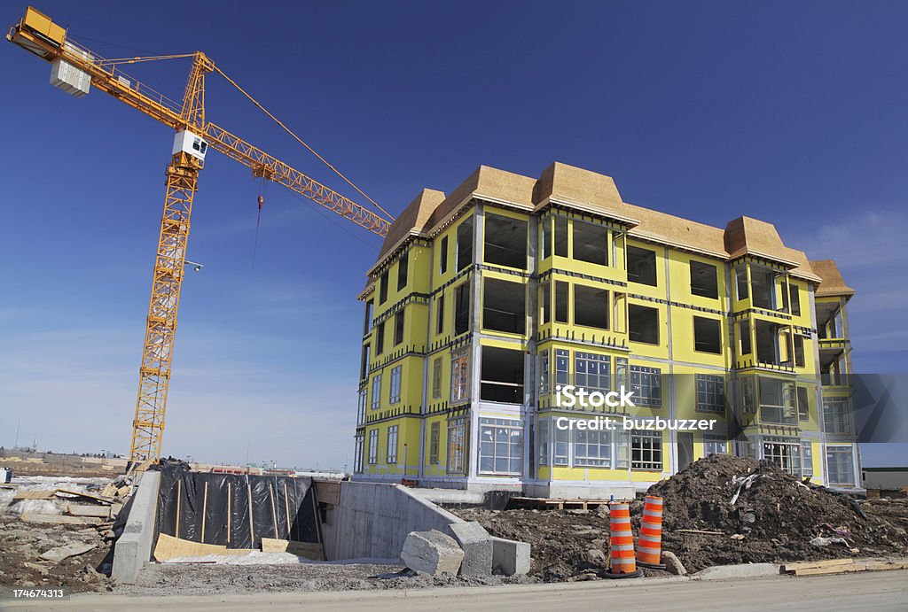 Bâtiment moderne en Construction d'un appartement - Photo de Affaires libre de droits