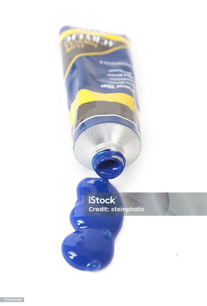 Azul tubo de Tinta Acrílica - Royalty-free Arte Foto de stock