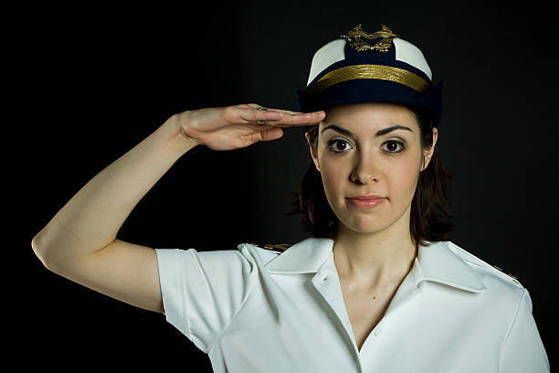 istock Female sailor saluting 174674509