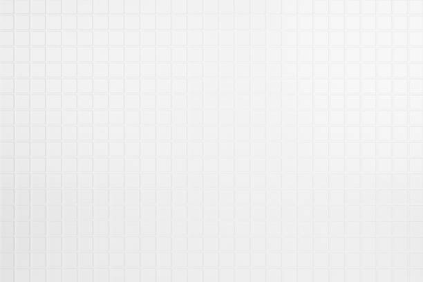 istock Elegant white tiny square ceramic tiles as texture, background, top view, in classic mediterranean style. 1746752905