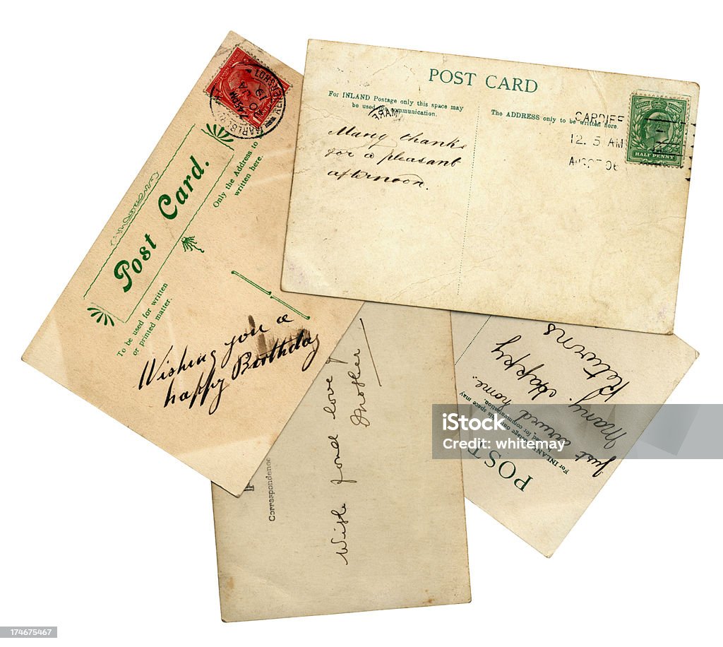 Stary Pozdrowienia karty pocztowe - Zbiór zdjęć royalty-free (Anglia)