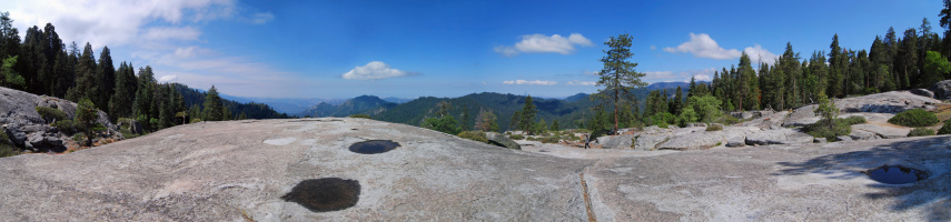 View from the summit of Takachihomine .