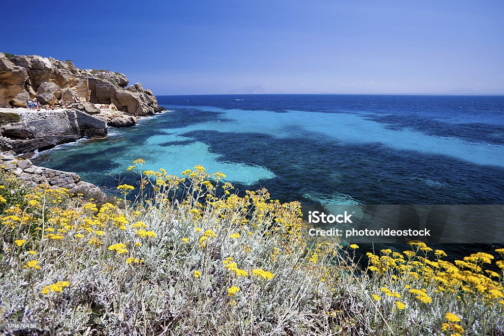 Unglaubliche seascape in Siciliy - Lizenzfrei Breit Stock-Foto