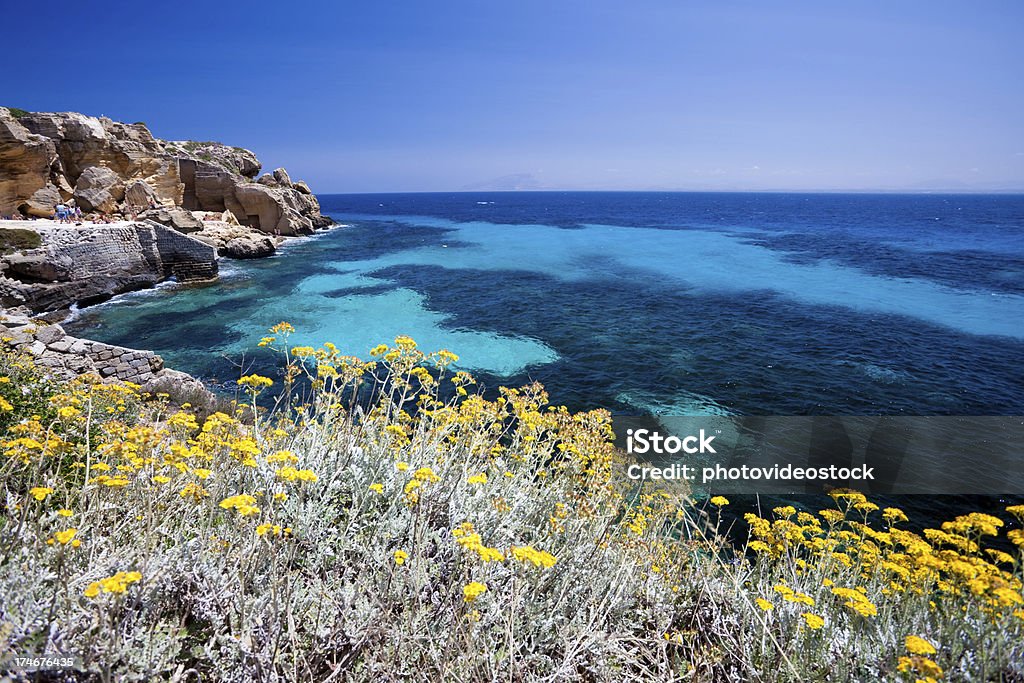 INACREDITÁVEL vista do mar em Siciliy - Royalty-free Ao Ar Livre Foto de stock