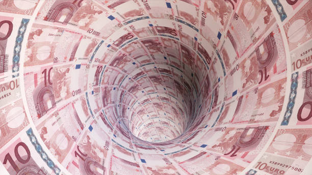 istock Flying forward in a 10 Euro closed tunnel 1746766205