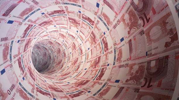 istock Flying forward in a 10 Euro closed tunnel 1746766791