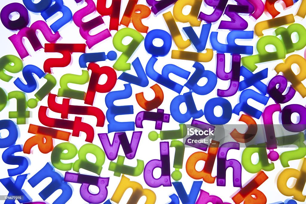 Random alfabeto de letras - Foto de stock de Dislexia royalty-free