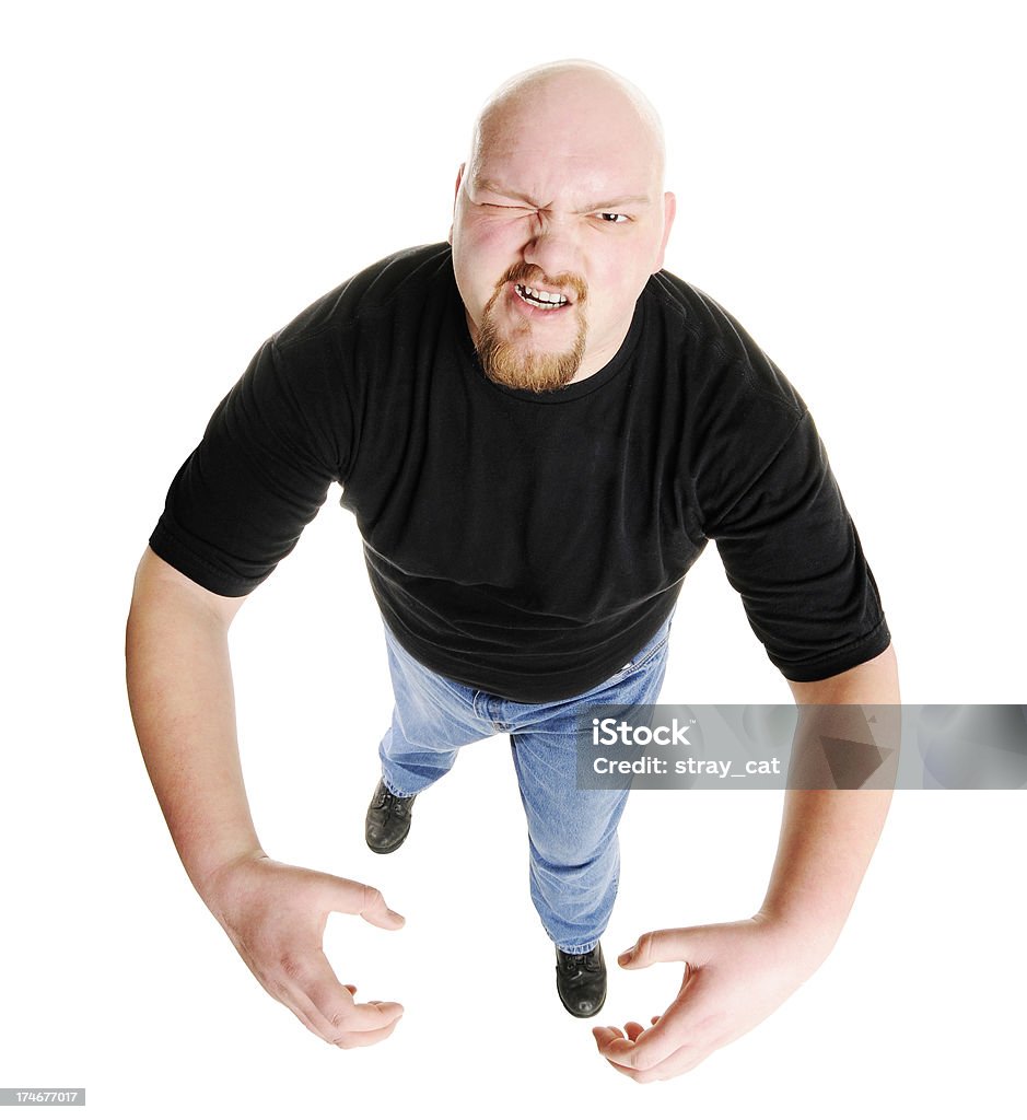 The Titan "A huge, strong man from aboveAlso available:" Fish-Eye Lens Stock Photo