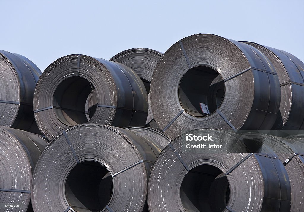 Rollos de chapa de acero - Foto de stock de Acero libre de derechos