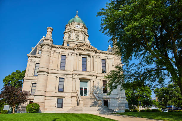 istock Whitley County Courthouse entrance with steps leading to front doors on bright summer day 1746770777