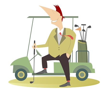istock Golfer man on the golf course 1746774772