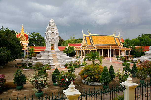 istock Ornate stupa and pagoda, Phnom Penh 174678603