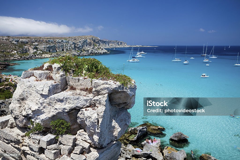 Incrível vista do mar XXXL - Royalty-free Favignana Foto de stock