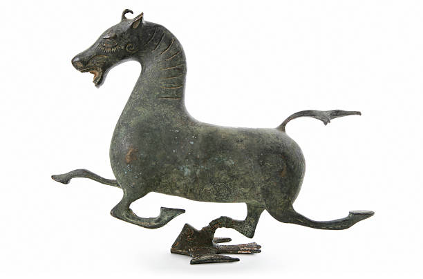 chiński horse - sculpture horse bronze china zdjęcia i obrazy z banku zdjęć