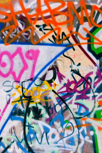 Graffiti wall background