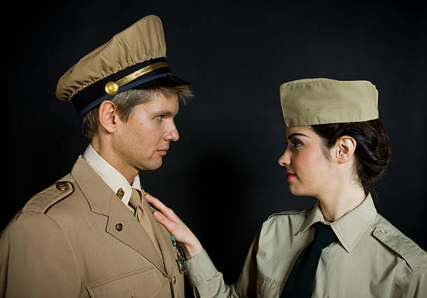 istock Male and female soldier 174680021