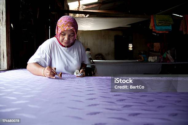 Malaysia Making Batik Colorful Clothes Stock Photo - Download Image Now - Batik, Indonesian Ethnicity, Malaysia