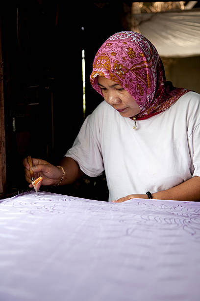 istock Malaysia, making batik, colorful clothes. 174680079
